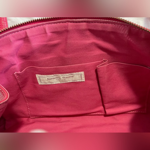 🎉Poshiversary SALE🎉 Samantha Thavasa Deluxe Red Leather Boston Doctors Bag - Picture 16 of 17